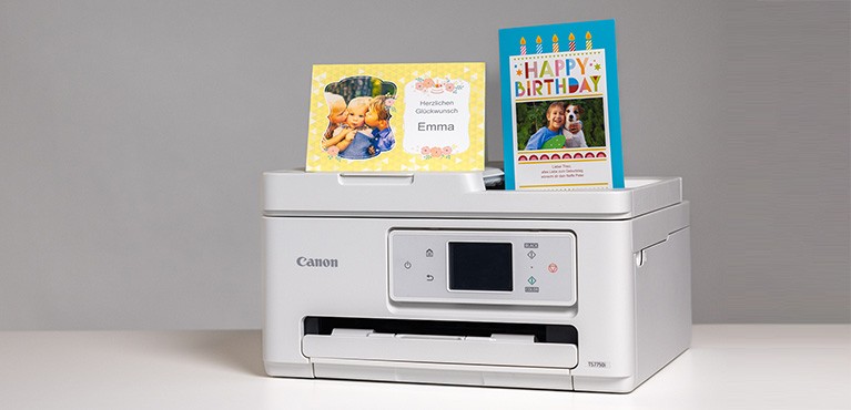 Erfahre mehr über das Fotopapier und verschiedene Canon Apps, die kreative Vorlagen bieten