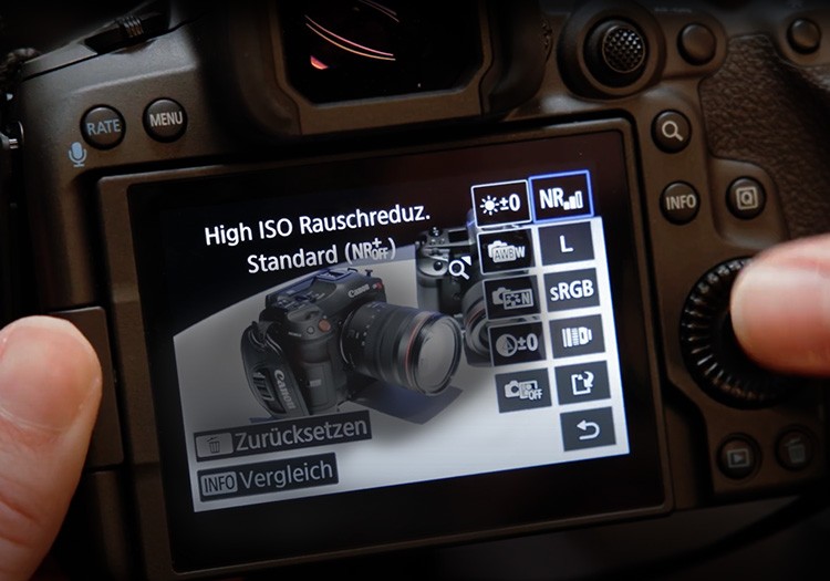 Quick-Tipp: KI-Denoising in der Canon EOS R1 und EOS R5 Mark II