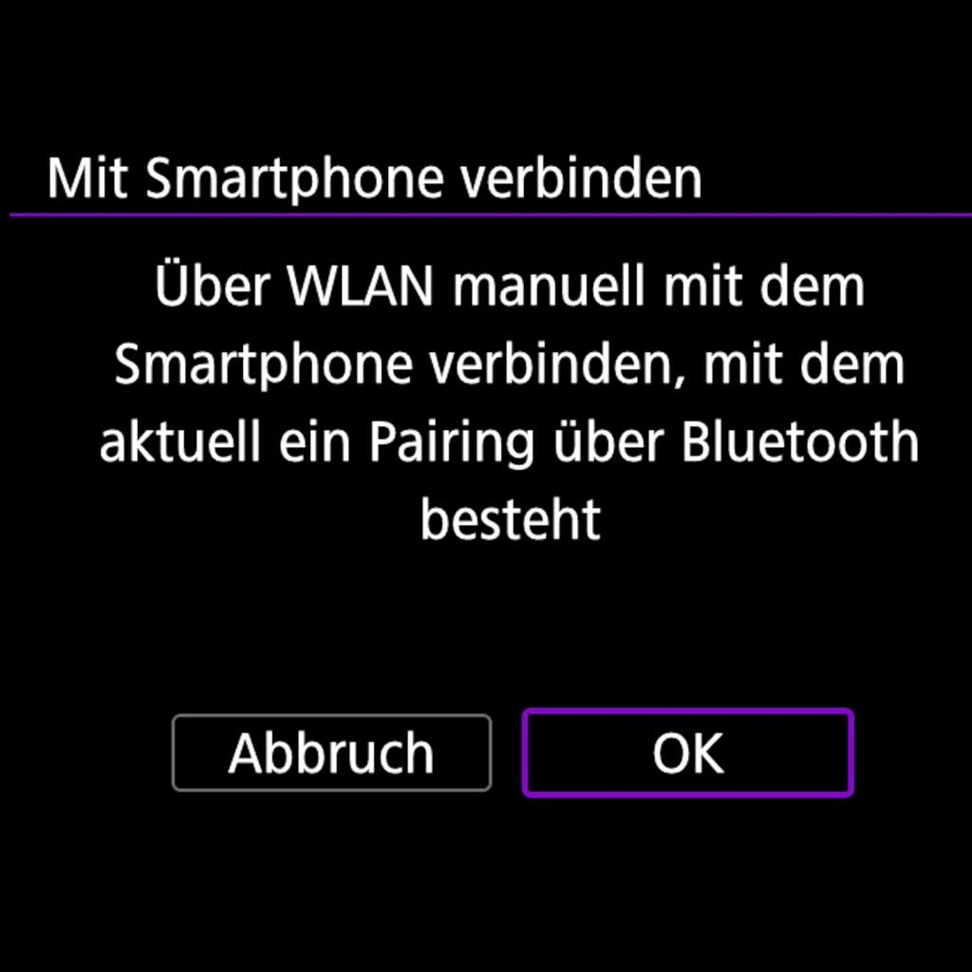 Kamera mit Smartphone verbinden