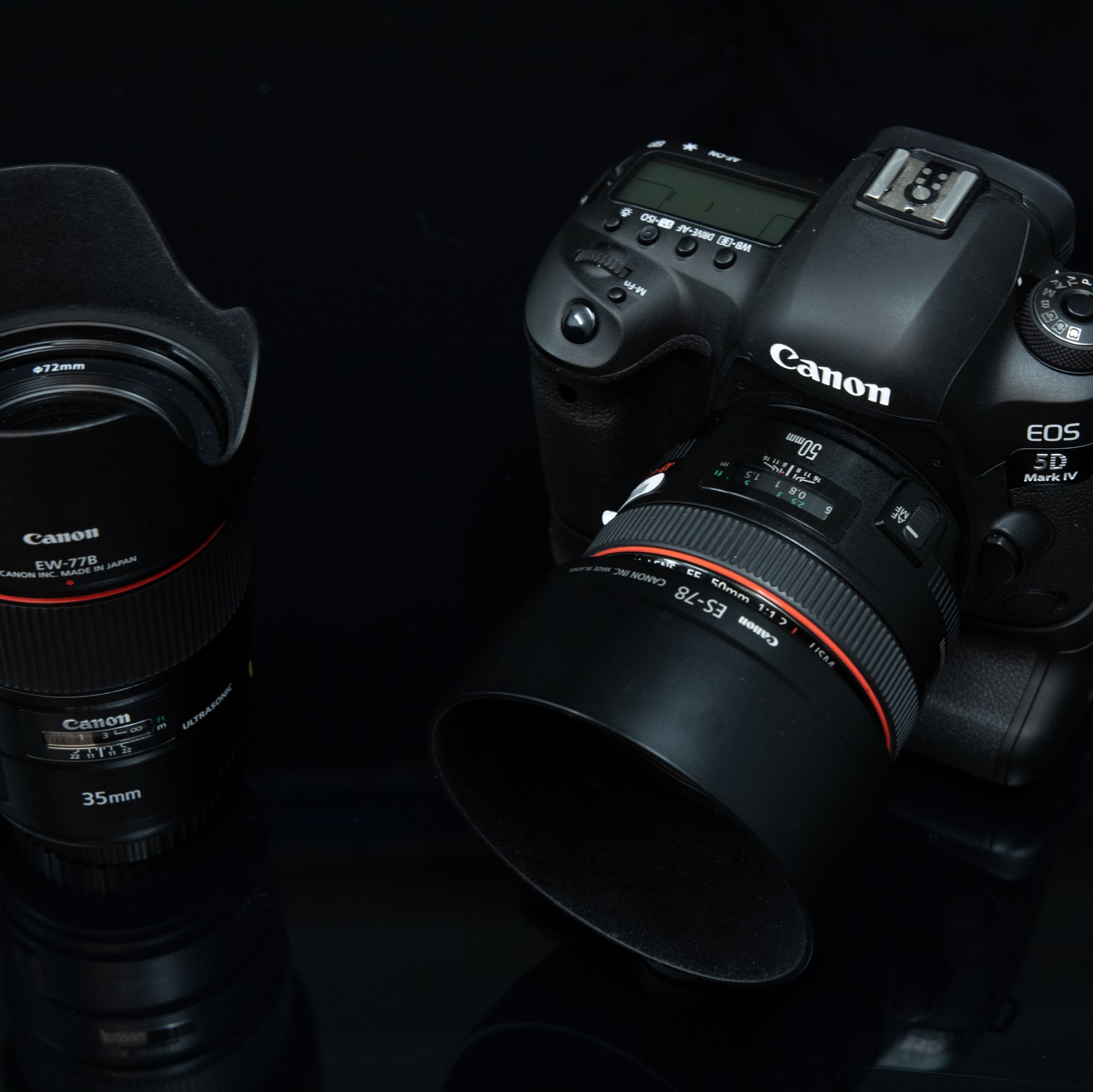 35mm-Objektiv, APS-C-Kamera, 50mm-Objektiv, Vollformatkamera wie der EOS 5D Mark IV
