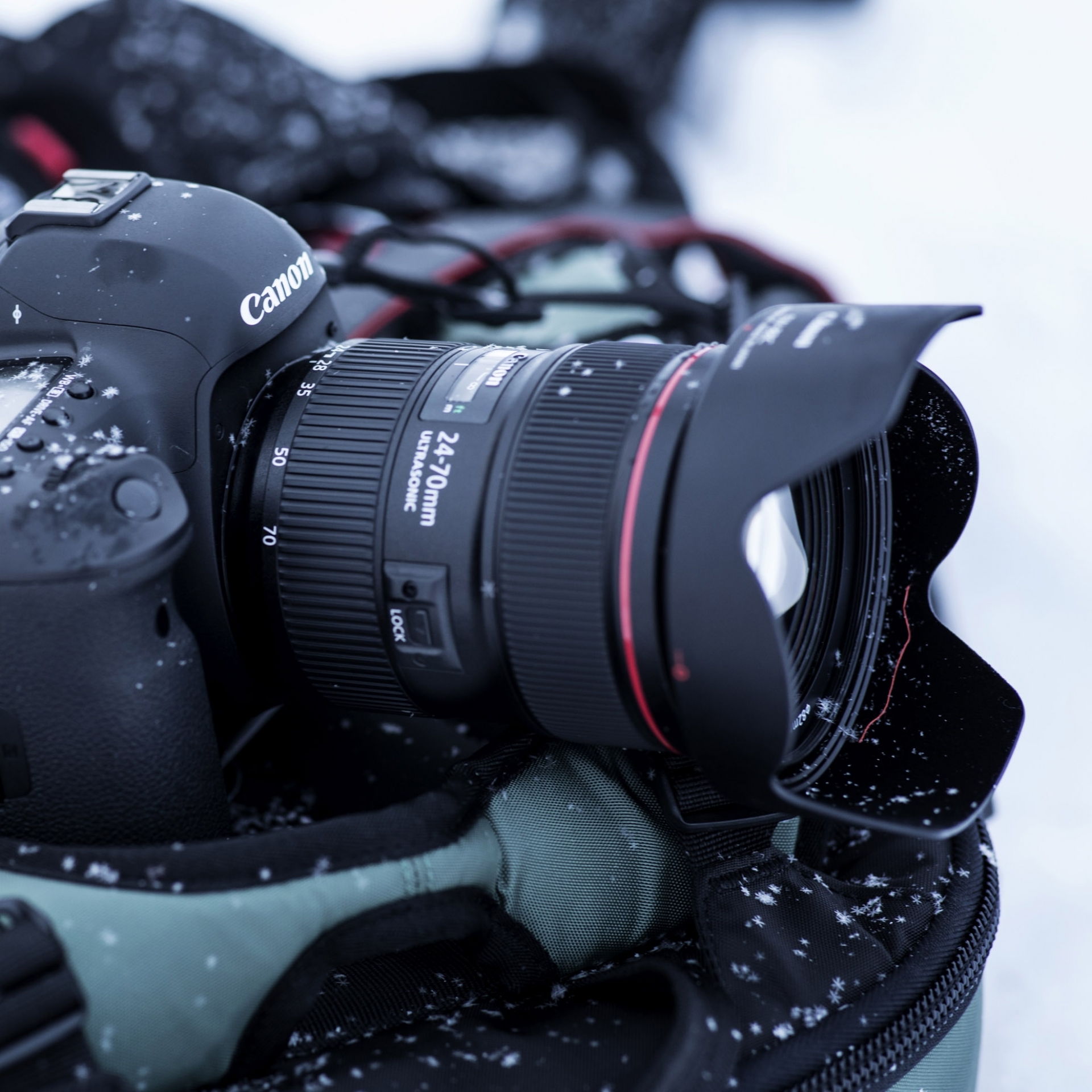Standard-Zoomobjektiv Canon EF 24-70mm f/2.8L IS USM, Winter, Foto, Kamera