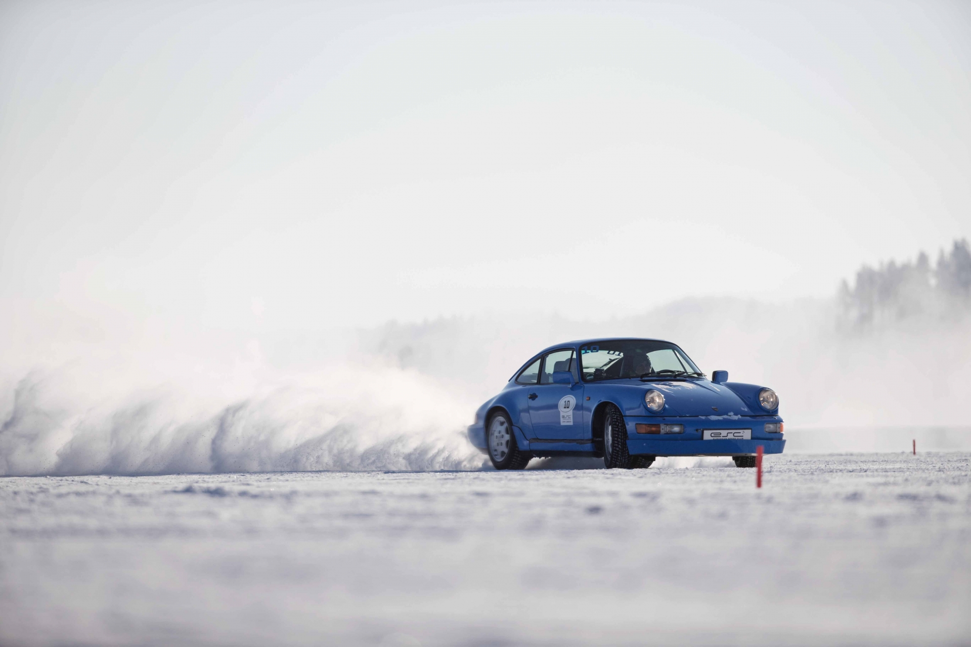 Kurze Belichtungszeiten bei Actionfotos, Winter, Fotos, Sonne, Porsche, zugefrorener See